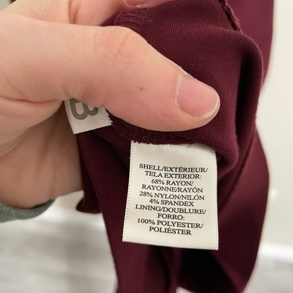 Ann Taylor Burgundy Purple Beaded Bodice Sleeveless Dress 2 - Picture 4 of 8